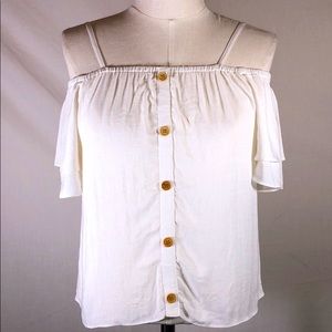 NWT Cropped Off the Shoulder Top